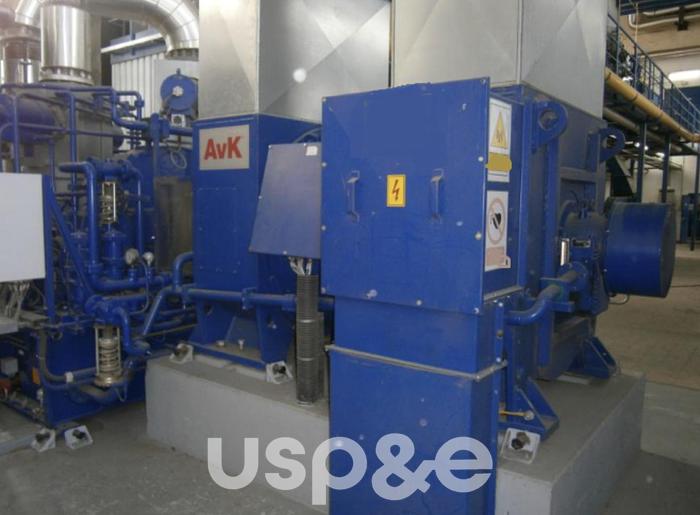 Used 3.2 MW 2010 Used Siemens SST-110 Twin AFA 46K Steam Turbine Generator Set