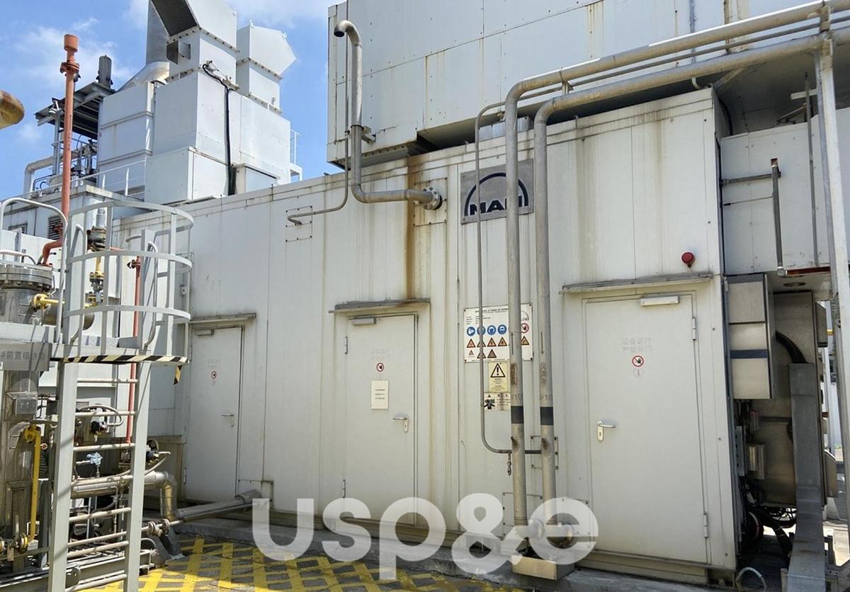 Used 6.9 MW 2015 Used MAN MGT6000 Natural Gas Generator Sets