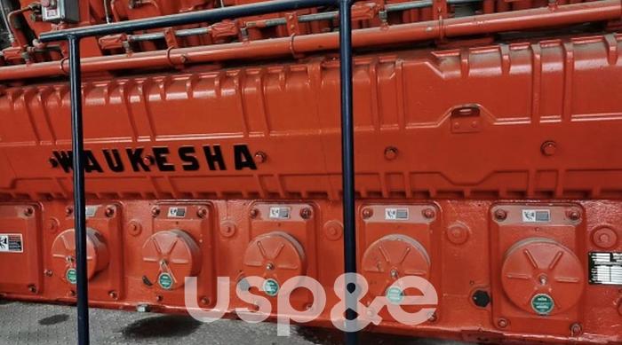 Used 2.3 MW 2012 Used Waukesha 12V-AT27GL Natural Gas Generator Set