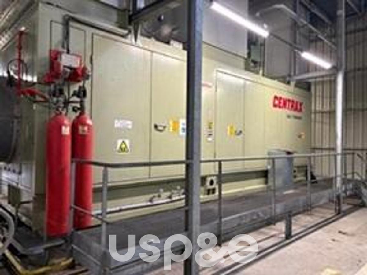 Used 5 MW 1999 Used Centrax 501 KB7 Natural Gas Turbine Generator Set