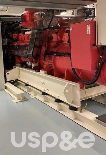 Used 7.2 MW 2007 New Perkins 4012-46TAG2A Diesel Generator Set
