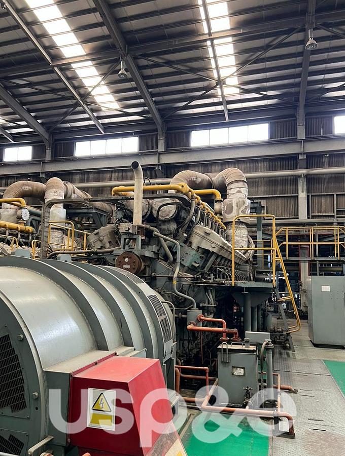 Used 18.5 MW 1992 Used Niigata 12V32CLX Diesel Generator Sets