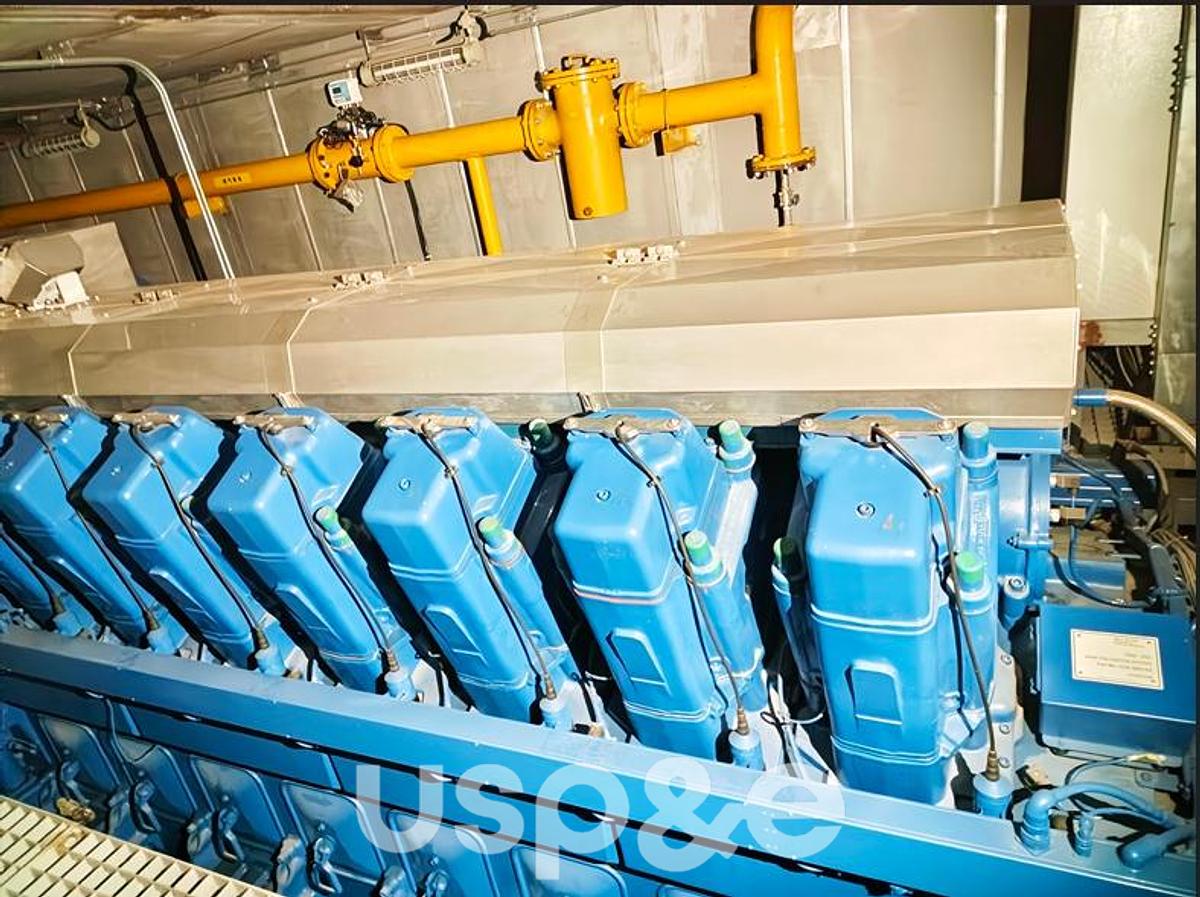 Used 4.3 MW 2015 Used MWM TCG2032V16 Natural Gas Generator Sets