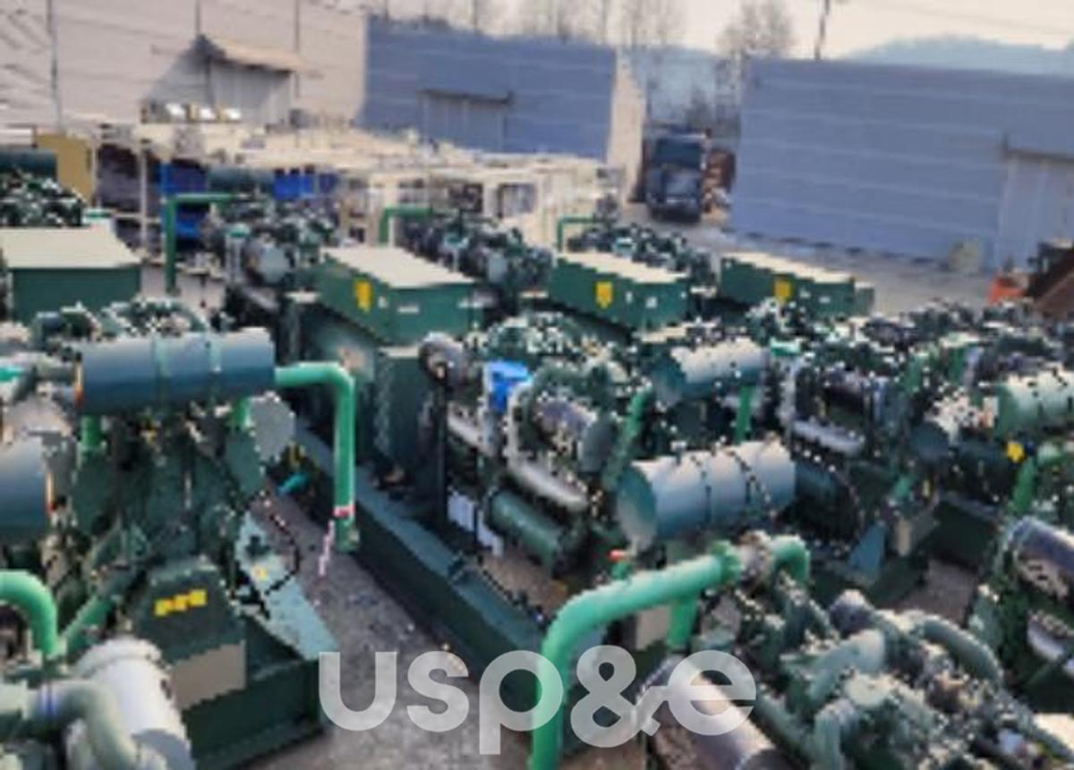 Used 3.2 MW 1998 Used Detroit KLSA 54 L9-4P Diesel Generator Set