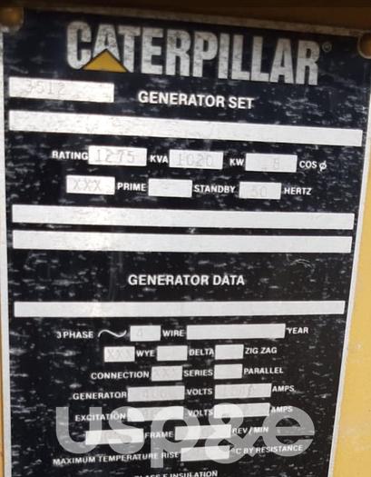 Refurbished 1 MW 1994 Refurbished Caterpillar 3512 Diesel Generator Set