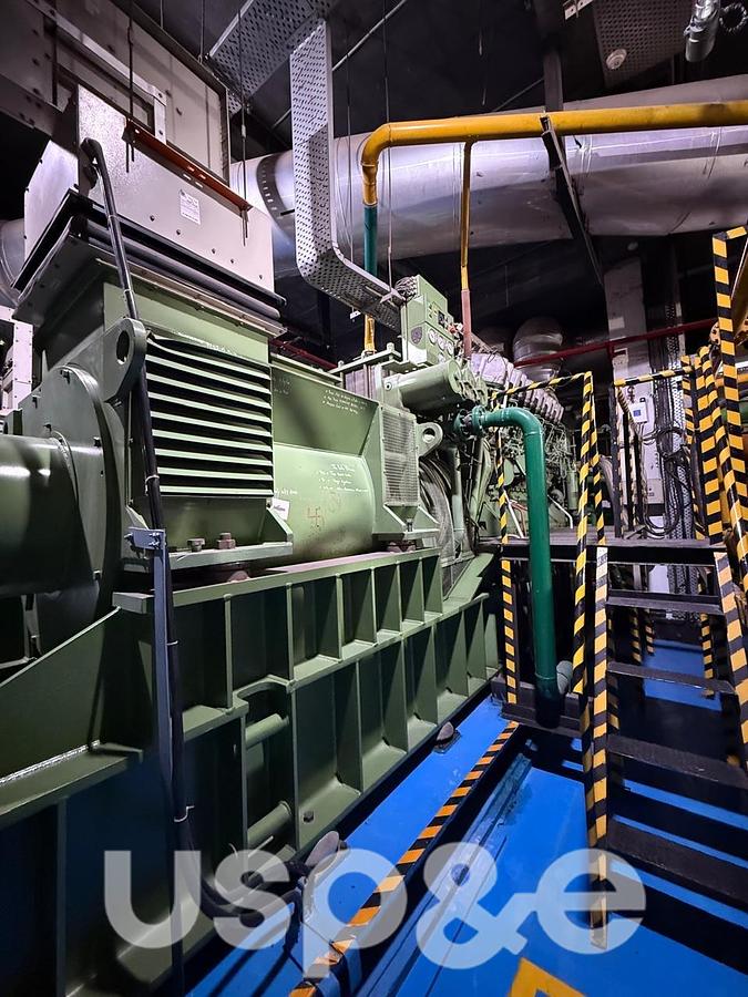 Used 1.9 MW 2007 Used Anglo-Belgian-Corp 12DZC-1000-125-A Deisel Generator Set