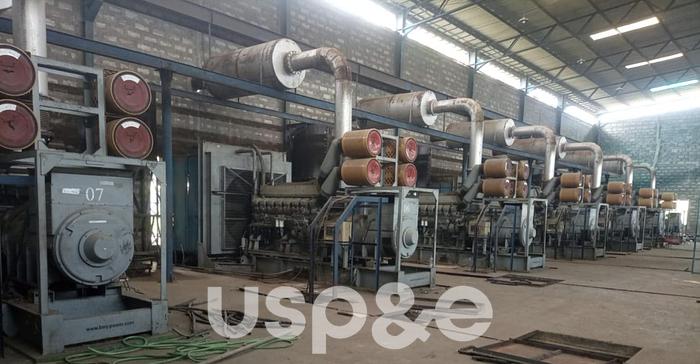 Used 1.5 MW 2006 Used Mitsubishi SR16-PTA Diesel Generator Sets