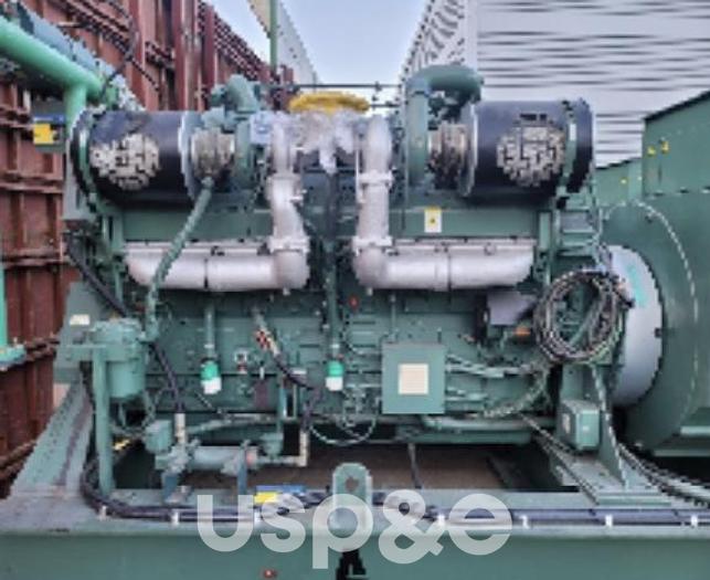 Used 3.2 MW 1998 Used Detroit KLSA 54 L9-4P Diesel Generator Set