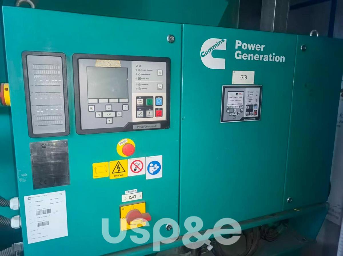 Used 1.5 MW  2019 Used Cummins GQSK60-G8 Natural Gas Generator Set