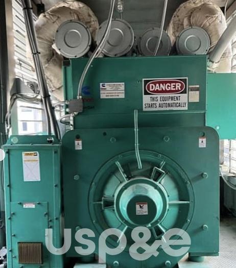 Used 2 MW 1999 Used Cummins QSK60-G6 Diesel Generator Set