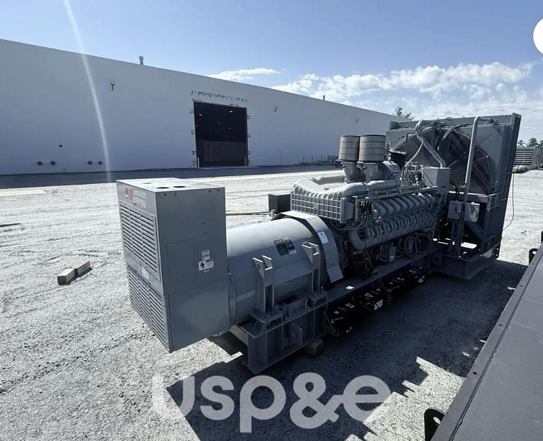 Used 2.5 MW 2009 Used MTU 20V4000 Diesel Generator Set