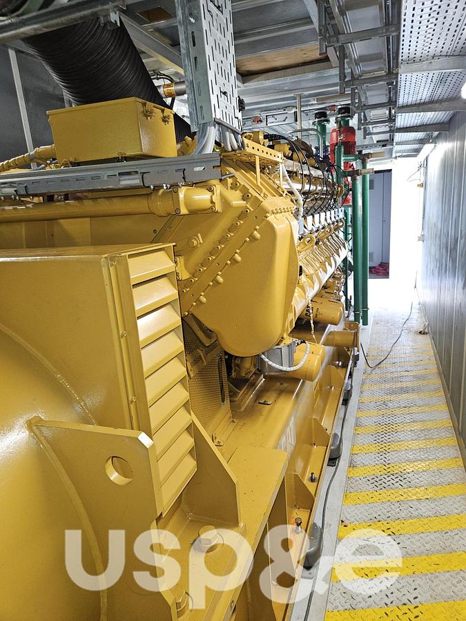 Used 2 MW 2017 New Caterpillar CG170-20 Natural Gas Generator Set