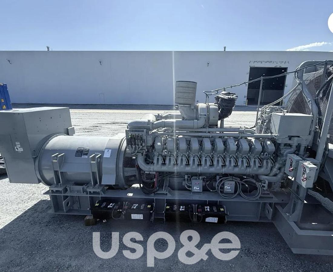 Used 2.5 MW 2009 Used MTU 20V4000 Diesel Generator Set