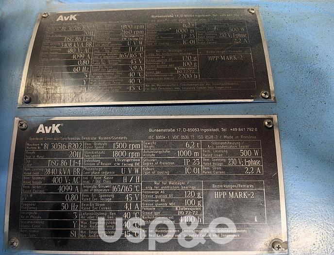 Used 1.3 MW 2015 Used Hitec QSK38-G5 Diesel Generator Sets