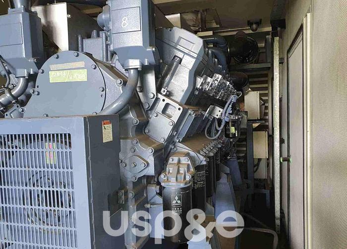 1.6 MW 2017 New Mitsubishi SR16-PTA Diesel Generator Set
