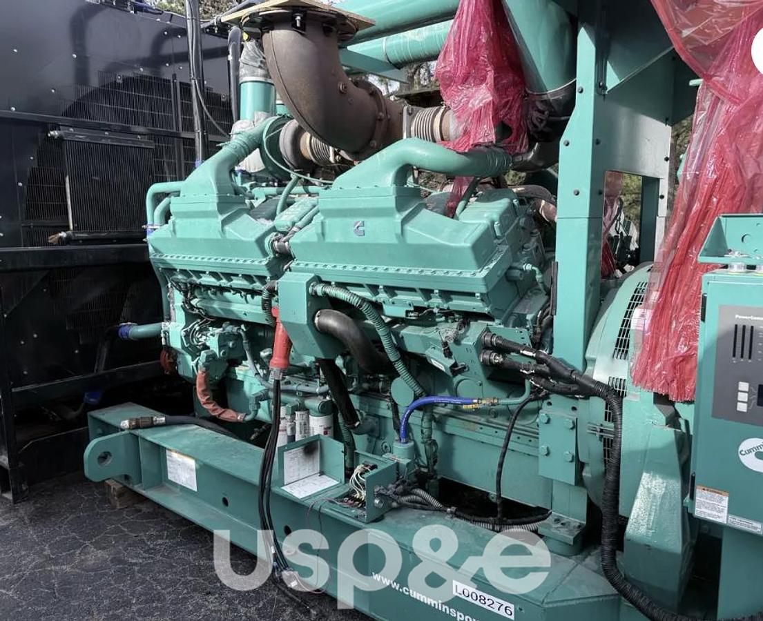 Used 2.25 MW 2008 Used Cummins DQKH-7234191 Diesel Generator Set