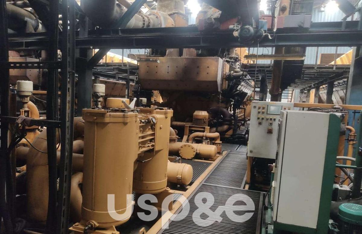 Used 108 MW Used Caterpillar MAK 16CM43C HFO Power Plant Engines