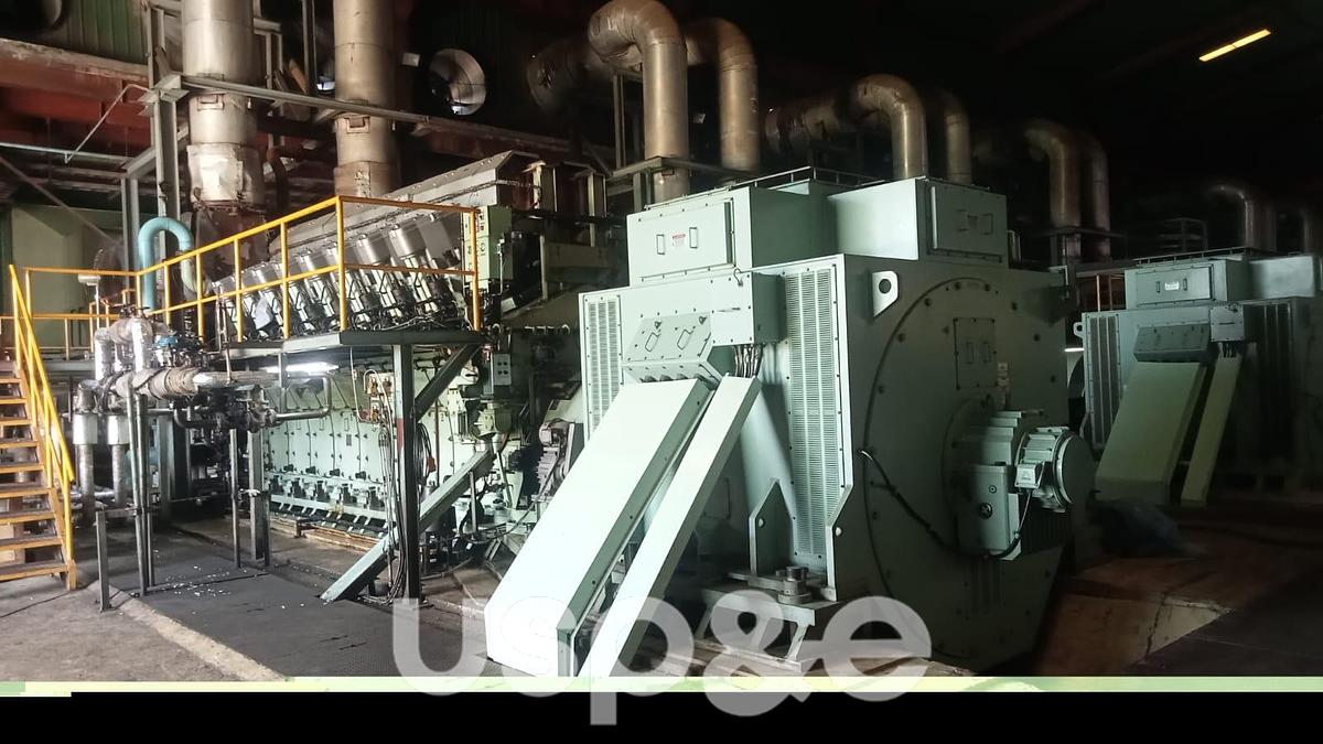 Used 8 MW 2010 Used Niigata Heavy Fuel Oil Generator Set