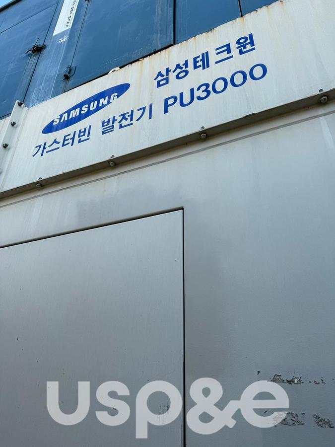 Used 3 MW 2016 Used Kawasaki M1T-03 Natural Gas Turbine Generator Set