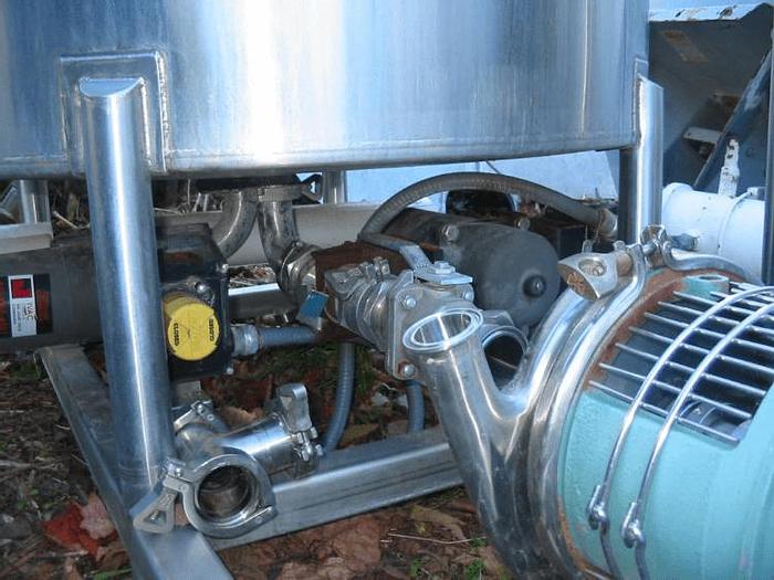 Used HARTEL CLEAN IN PLACE SYSTEM WITH 250 GAL. TANK – SANITARY S/S