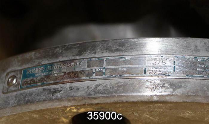 Used Jamesbury 6" Ball Control Valve, 6 5150 31 3600 MT1 #35900