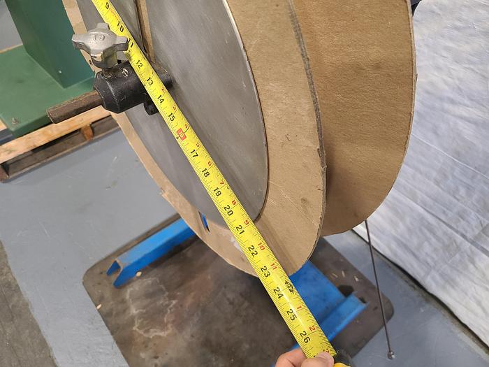 Used RM Industries Motorized Stock Reel Material Payoff Feed