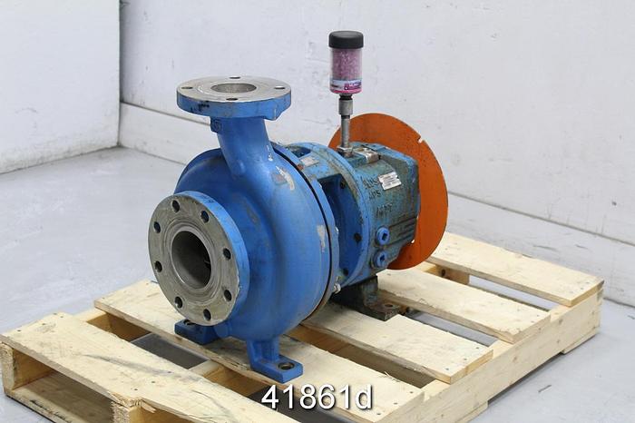 Used Goulds 3196 3x4x10 Pump, Stainless Steel Casing #41861