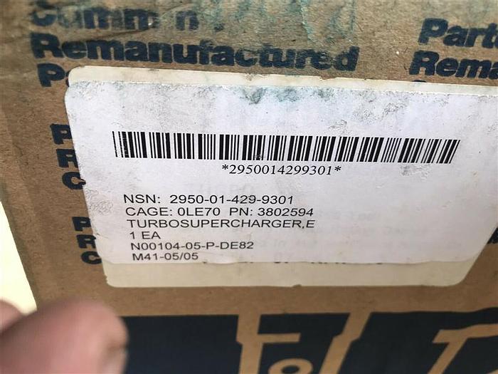 Used 0 Cummins Turbo Charger - 3802594RX