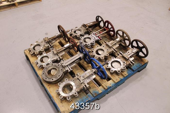 Used 4" Hand Operated Knife Gate Valve #43357