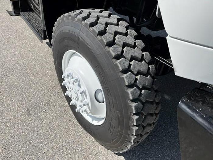 Used Lift-All 75ft Bucket Boom on 2008 Freightliner M2 106 4x4 Reg Cab Flatbed Truck - C84239