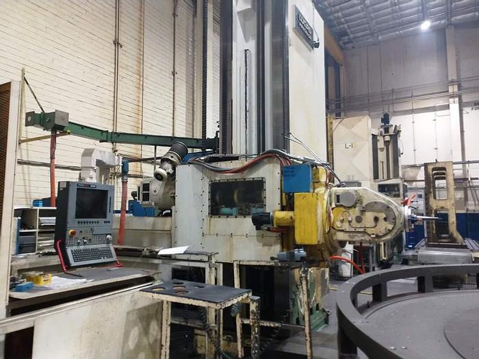 Used 6 " Lucas 5 Axis CNC Table Type Horizontal Boring Mill, Model 40T, Table size 72" X 168", X Travel 168", Y Travel 120", Fidia CNC