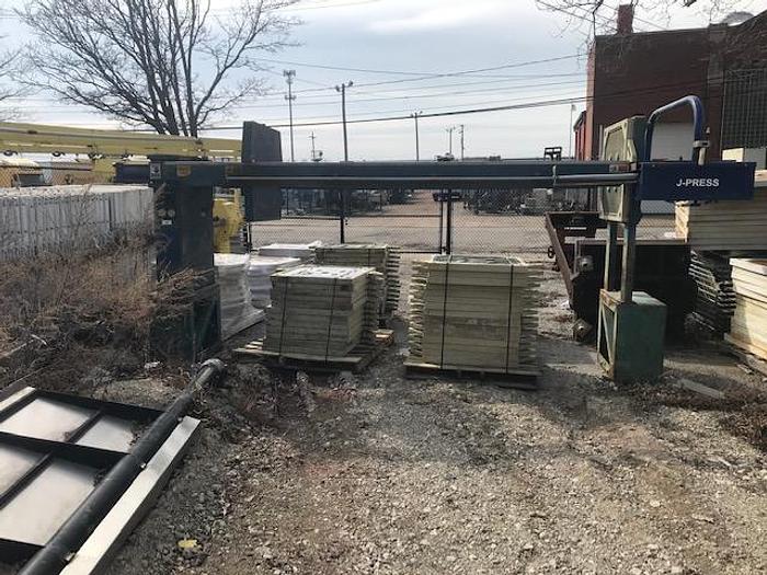 Used 27 CU. FT. JWI J-PRESS FILTER PRESS - 800 MM - C.G.R. - PLATE SHIFTER  