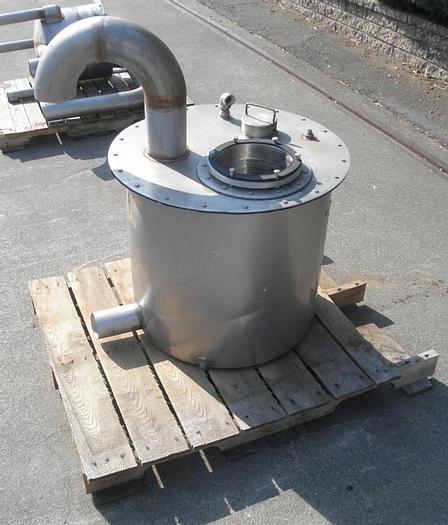Used Tank, 45 Gallon, 316 Stainless Steel, 23" X 23", Flat Top/Dome Bottom #S741389