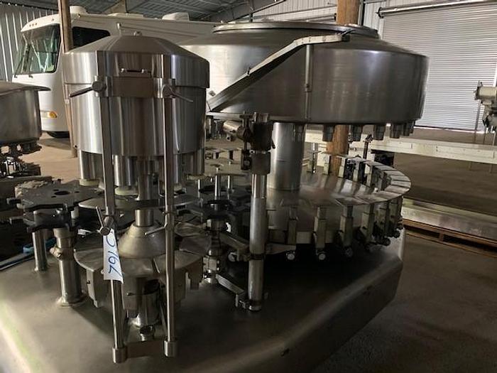 Used Federal 32-Valve Rotary Stainless Steel Filler