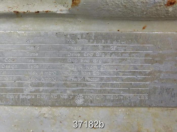 Used General Electric 30 HP AC Motor, 0GK2A020E42-010 #37182