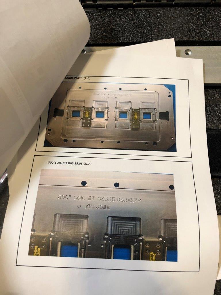 Used Delta Edge DE8000 20lds SOIC .300 WSO Test Handler Change Kit