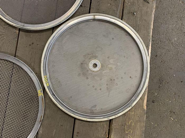 Used Screen, Sweco, 24", S/st, Screen Only, Center Hole (4) #S743365