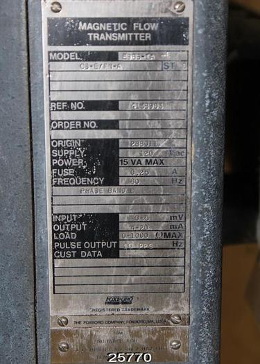 Used Foxboro E96S-IA-E CS-E/FN-A Magnetic Flow Transmitter #25770