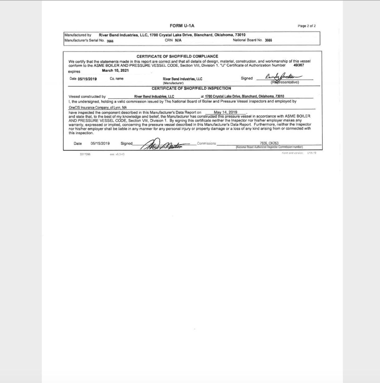 GPU, Single, 30"x8', 1440, 1.5 mmbtu