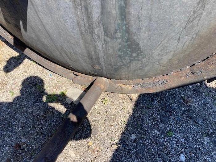 Used 1500 GALLON VERTICAL STAINLESS STEEL JACKETED MIX TANK