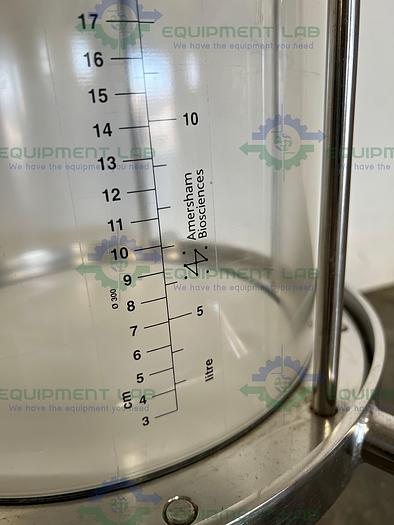 Used Cytiva / GE / Pharmacia BPG 300/500 Chromatography Column 35L w/ 4 - Way Valve