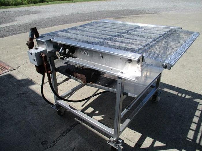 Used Stein Conveyor; Wirebelt; 34"Wx4'L