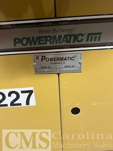 Used Powermatic Model 27