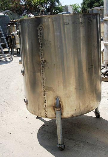 Used Tank, 300 Gallon, 304 S/st, 44" x 46", SB/OT #S741341