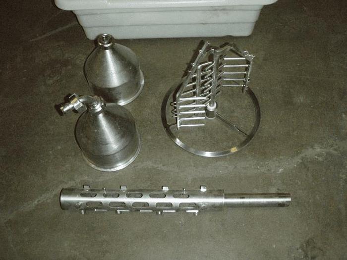 Used 10 LITER KORUMA HOMOGENIZING MIXER SYSTEM – S/S – VACUUM – JACKETED #8152