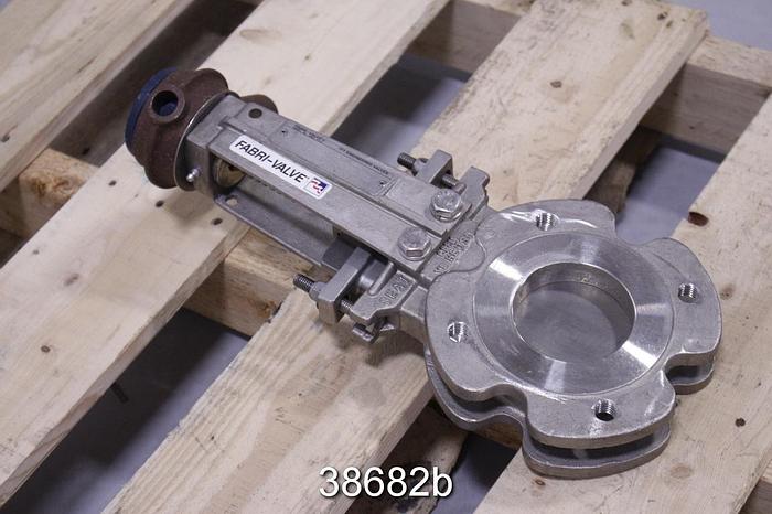Used Fabri 3" Hand Operated Knife Gate Valve #38682