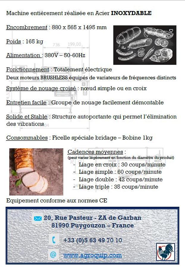 SIEBECK BRIDEUSE A SAUCISSON