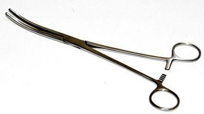 Used Forceps Artery Rochester Pean Curved 230mm (9in)
