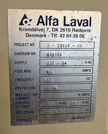Refurbished 1997 Alfa Laval DSNX4850