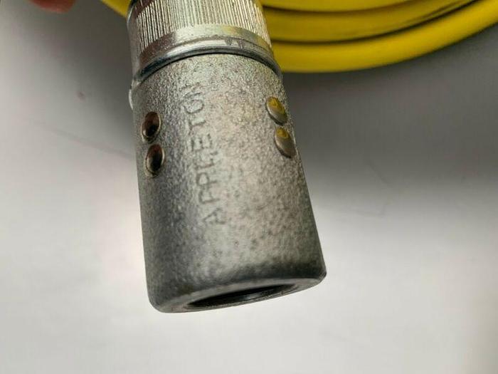 Used Lot of 6 North Flex 15FT Copper Welding Cable w/ Mueller 21A 50-AMP Spring Clip